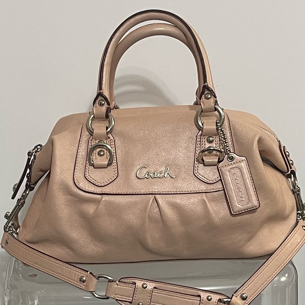 Coach Blush Leather Satchel